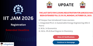 IIT JAM 2026 Registration Deadline Extended to October 20;  Check Complete Schedule Here